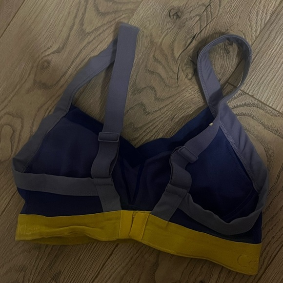 Calvin Klein Blue and Yellow Sports Bra - Picture 3 of 4